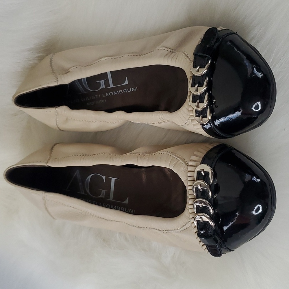 AGL Monika Cap Toe Ballet Flats